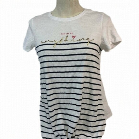 ONLY Stripped Tie Up Blouse - Picture 1 of 7